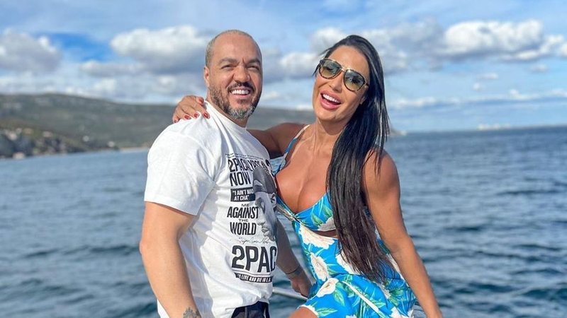 Belo e Gracyanne Barbosa acabaram de completar 11 anos de relacionamento - Foto: Reprodução / Instagram