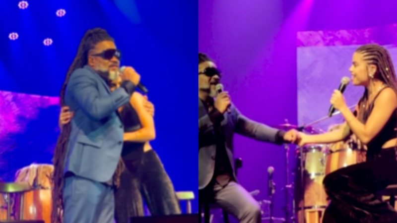 Carlinhos Brown se apresenta com a filha, Clara Buarque - Reprodução/Instagram