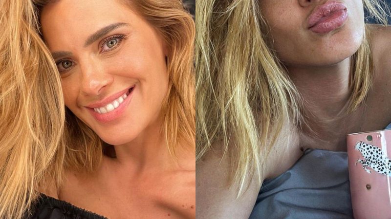 Carolina Dieckmann esbanja beleza natural ao posar na cama - Reprodução/Instagram