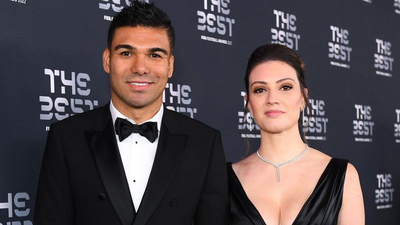 O jogador de futebol Casemiro e sua esposa, Anna Mariana - Foto: Reprodução/Instagram @annamarianacasemiro