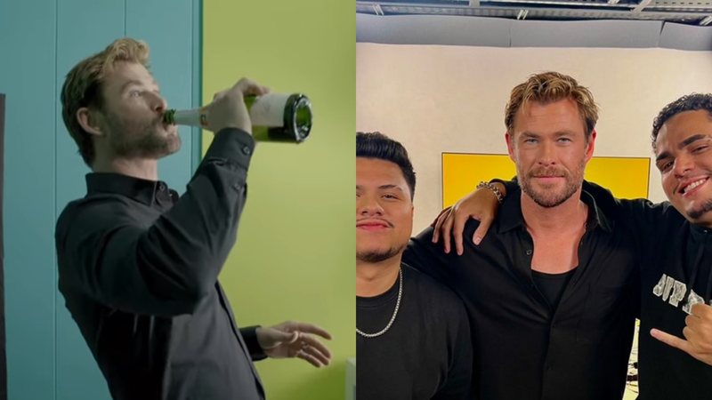 Internautas se divertem com momentos compartilhados por Chris Hemsworth durante sua passagem pelo Brasil - Foto: Reprodução / Instagram