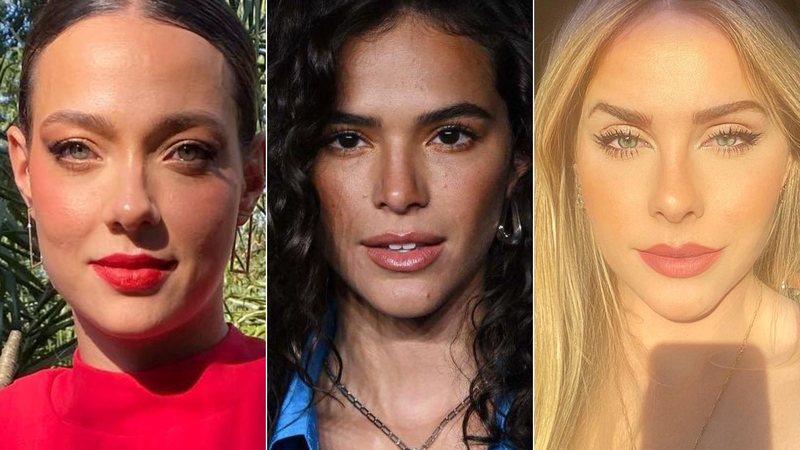 Montagem de fotos de Carol Dantas, Bruna Marquezine e Rapha Lancelloti, ex-namoradas de Neymar - Foto: Reprodução/Instagram