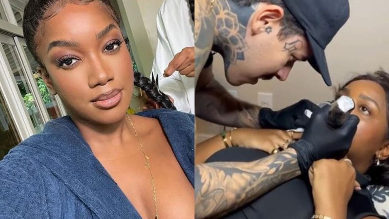 Iza choca a web ao fazer tatuagem em lugar inusitado - Reprodução/Instagram