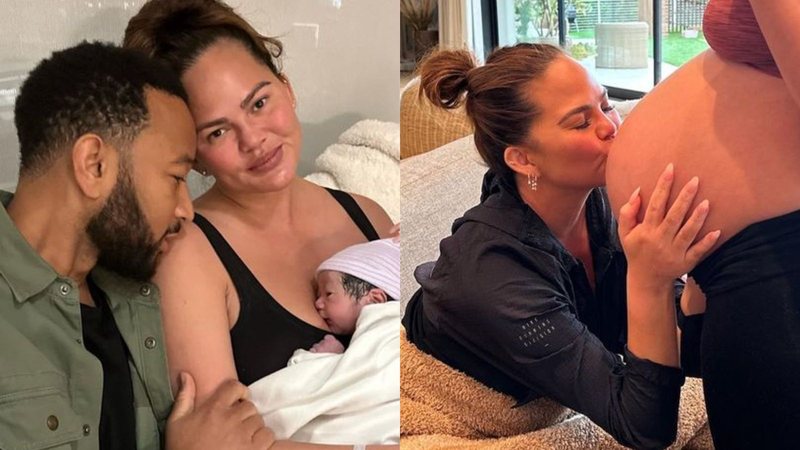 John Legend e Chrissy Teigen celebram a chegada do quarto filho - Reprodução/Instagram