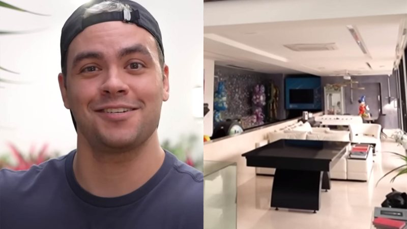 Luccas Neto revela detalhes de sua mansão luxuosa no Rio de Janeiro - Foto: Reprodução / YouTube