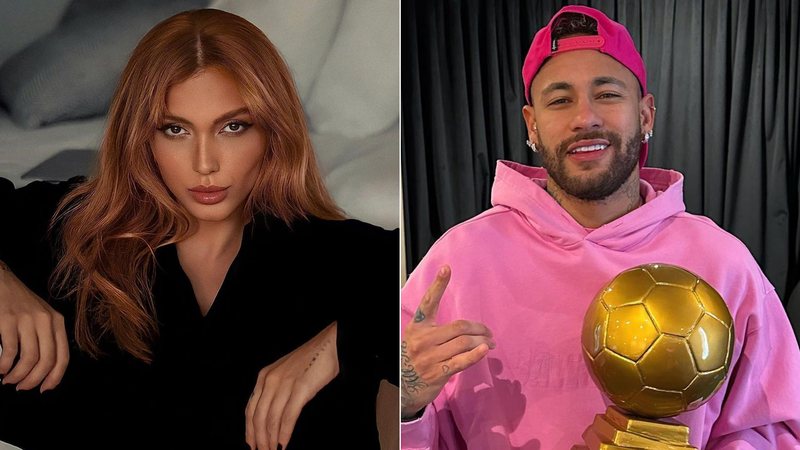 Montagem de fotos de Fernanda Campos e Neymar - Foto: Reprodução/Instagram