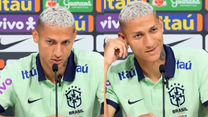 Atacante do Tottenham Hotspurs e da Seleção Brasileira, Richarlison vira alvo de críticas da web por possível prepotência - Foto: Reprodução / Twitter