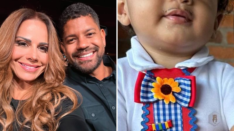 De bigodinho, filho de Viviane Araújo comemora 9 meses e encanta fãs: "Lindo" - Reprodução/ Instagram