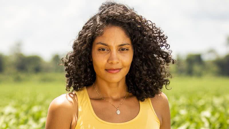 Aline (Bárbara Reis) em Terra e Paixão - Foto: Globo / João Miguel Junior