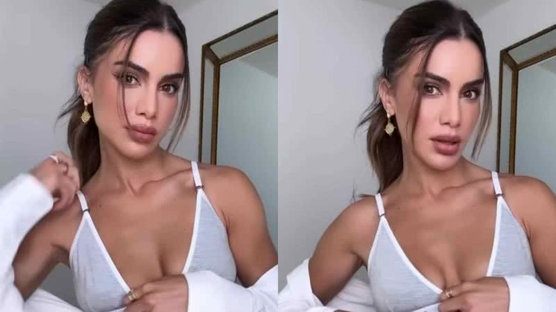 Camila Coelho chama atenção ao exibir cintura fininha de lingerie - Reprodução/Instagram