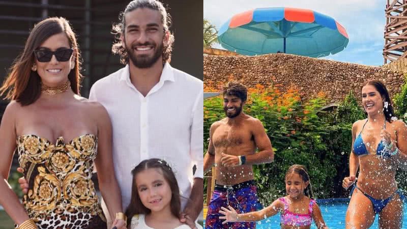 Deborah Secco posta fotos com o marido e a filha com a família - Reprodução/Instagram