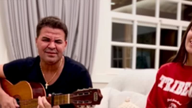 Eduardo Costa mostra vídeo com a filha - Foto: Reprodução / Instagram