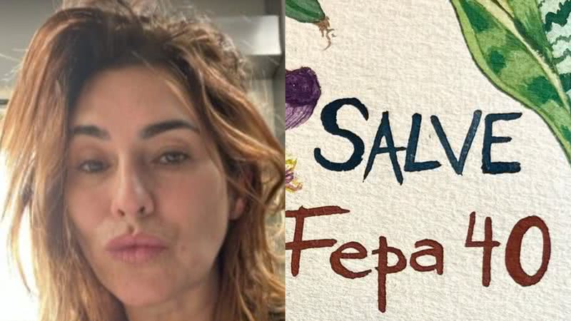 Fernanda Paes Leme mostra convite de sua festa de 40 anos - Reprodução/Instagram