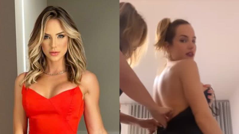 Cantora e ex-BBB Gabi Martins precisa pedir ajuda de sua mãe para sair de vestido após evento - Foto: Reprodução / Instagram