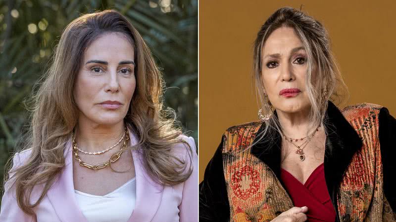 Irene (Gloria Pires) e Cândida (Susana Vieira) na novela Terra e Paixão - Foto: Globo / João Miguel Junior