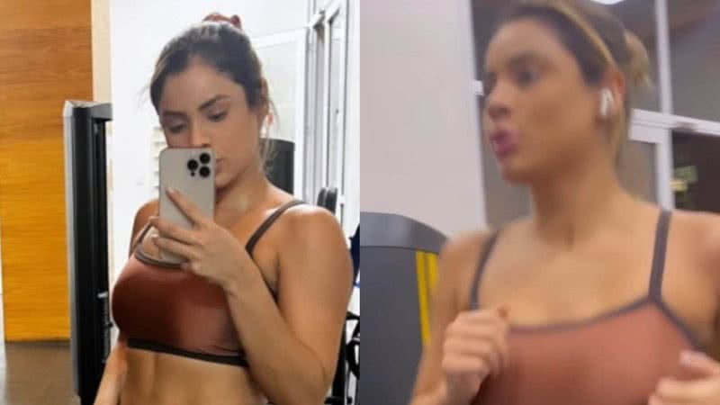 Lexa exibe barriga desenhada na academia - Reprodução/Instagram