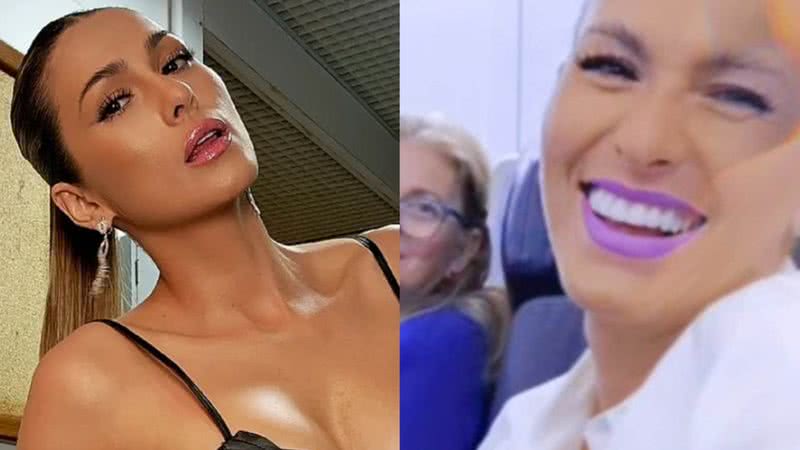 Mãe de Lívia Andrade surge em avião com a apresentadora - Reprodução/Instagram