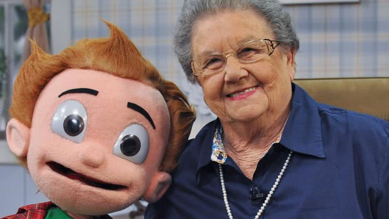 A apresentadora Palmirinha Onofre e o boneco Guinho - Foto: Reprodução/Instagram @andersonclaytontv