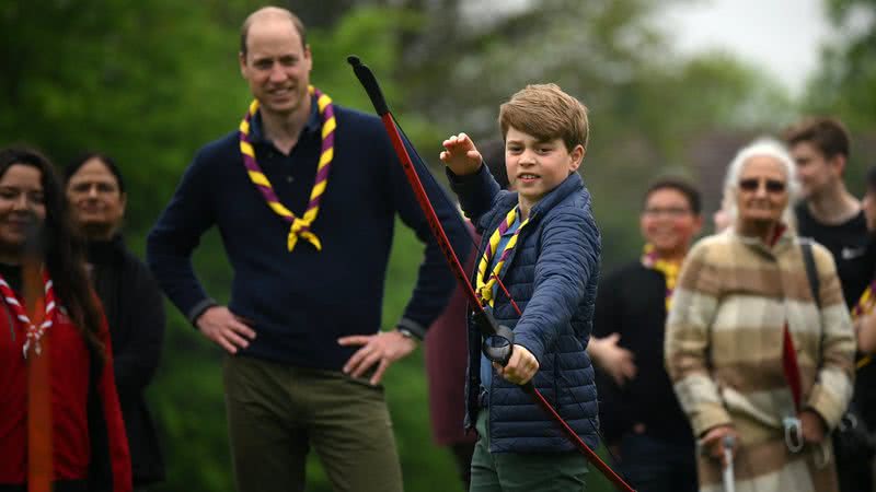 Príncipe William surgiu ao lado dos filhos em dia de ações de caridade - Foto: Getty Images