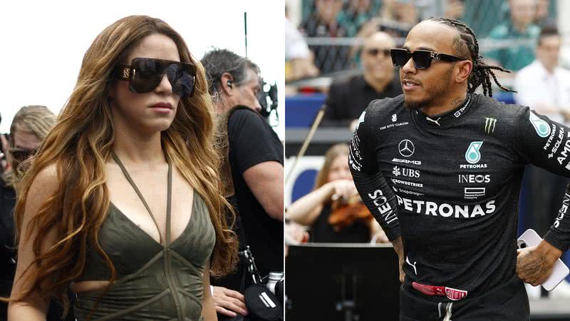 Shakira encontra Tom Cruise e Lewis Hamilton - Foto: Getty Images