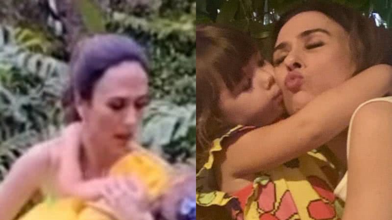 Clara Maria roubou a cena em vídeo com a mãe Tata Werneck - Reprodução: Instagram