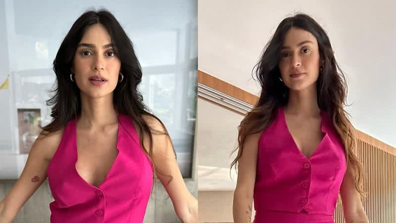 De conjunto pink, Thaila Ayala surpreende pelo corpo após dar à luz - Reprodução/Instagram