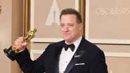 Ator Brendan Fraser se junta aos filhos e namorada Jeanne Moore para comemorar Oscar de Melhor Ator - Foto: Getty Images