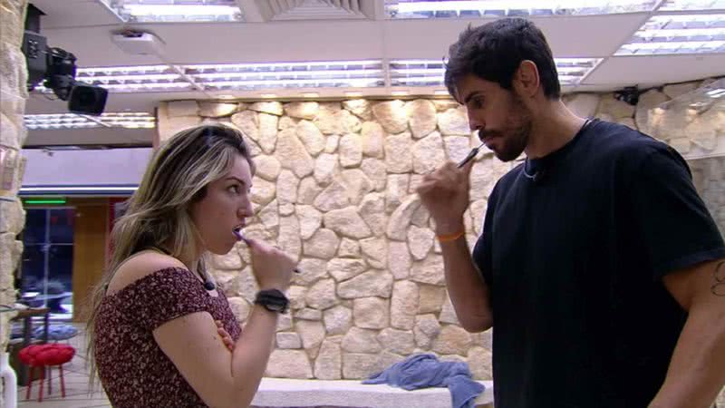 Cara de Sapato conversa com Amanda após pedido de brother - Reprodução/Globo