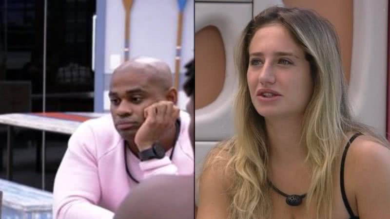 Enfermeiro Cezar Black faz caveira de Bruna Griphao para brothers após repescagem no BBB 23 - Foto: Reprodução / Twitter