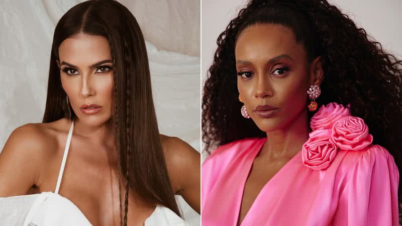 Fotos das atrizes Taís Araújo e Deborah Secco - Foto: Reprodução/Instagram