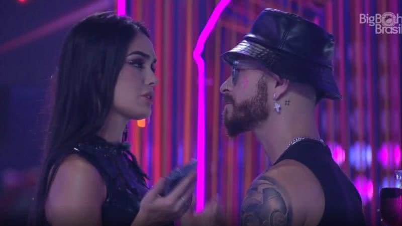 Fred e Larissa têm DR durante festa no BBB 23 - Reprodução/Globo