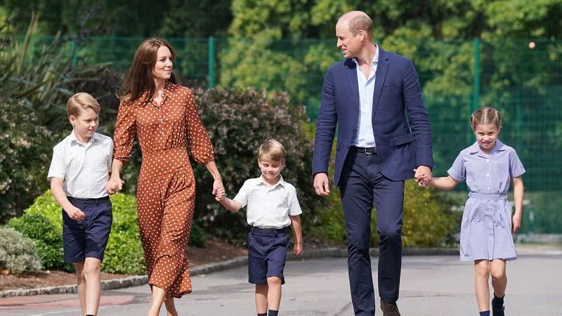 George, Kate Middleton, Louis, príncipe William e Charlotte - Foto: Getty Images