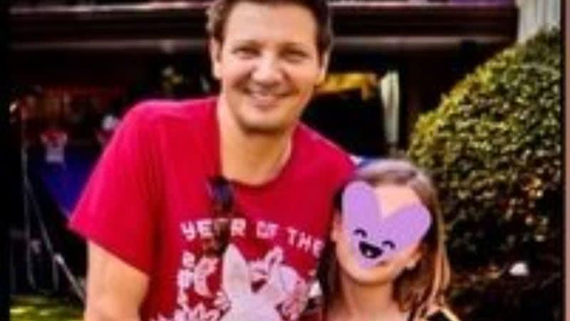 Jeremy Renner parabeniza filha Ava, de 10 anos - Foto: Reprodução/Instagram