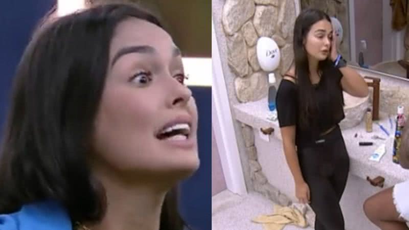 Após gritaria, Larissa se desculpa com rival no BBB 23 - Reprodução/Globo