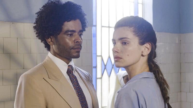 Orlando (Diogo Almeida) e Marê (Camila Queiroz) na novela Amor Perfeito - Fotos: Globo / Divulgação