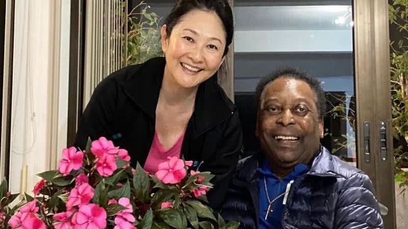 Marcia Aoki e Pelé - Foto: Reprodução / Instagram