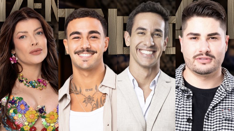 Jaquelline, Yuri, Henrique e Lucas são indicados para a roça - Foto: Reprodução / Record TV