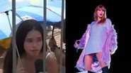 Fã na fila de Taylor Swift divertiu repórter e espectadores ao ser entrevistada ao vivo - Reprodução: SBT/Instagram