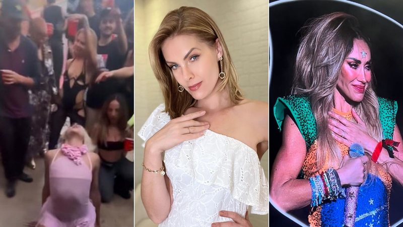 Montagem de fotos de Pabllo Vittar durante o fervo de Ludmilla, da apresentadora Ana Hickmann e de momento do show do RBD - Foto: Montagem/Instagram