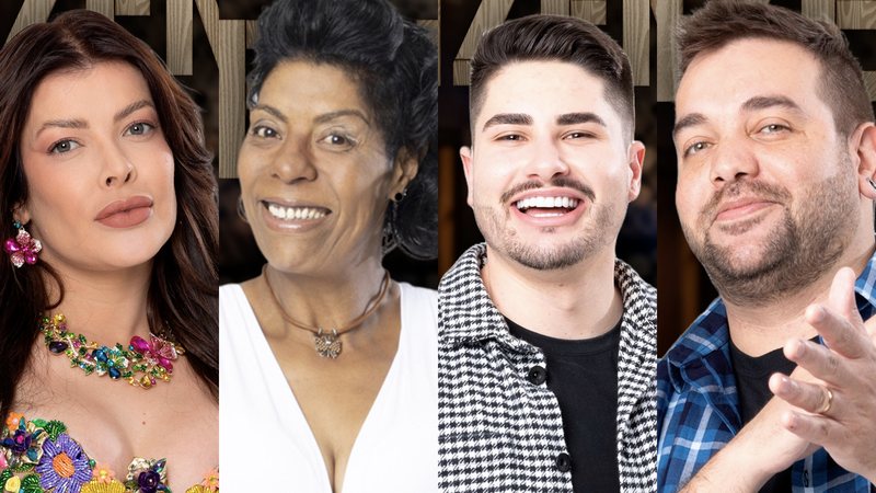 Jaquelline, Márcia, Lucas e Sander foram indicados para a roça - Foto: Reprodução / Record TV