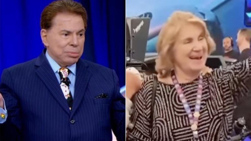 Silvio Santos e a irmã, Sara - Foto: Reprodução / SBT