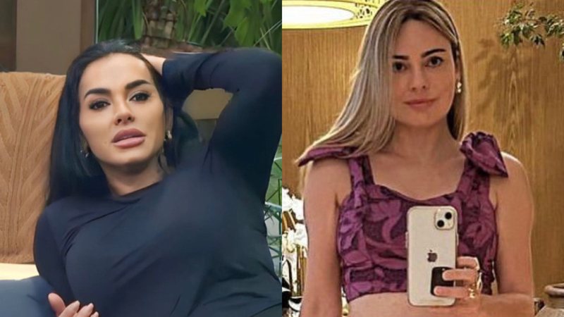 Os perfis de Kamilla Simioni e Rachel Sheherazade protagonizaram briga nas redes sociais - Reprodução: Instagram