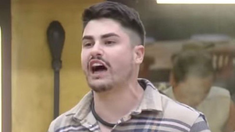 Lucas Souza se defendeu das acusações que teria instigado agressão de Rachel - Reprodução: RecordTV