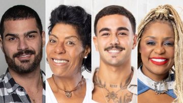 Montagem de fotos de Cariúcha, Márcia Fu, Shayan e Yuri Meirelles; peões foram indicados para a roça de A Fazenda 15 - Foto: Divulgação/RecordTV