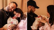 Montagem de fotos de Neymar, Bruna Biancardi e sua filha, Mavie - Foto: Reprodução/Instagram @neymarjr @brunabiancardi