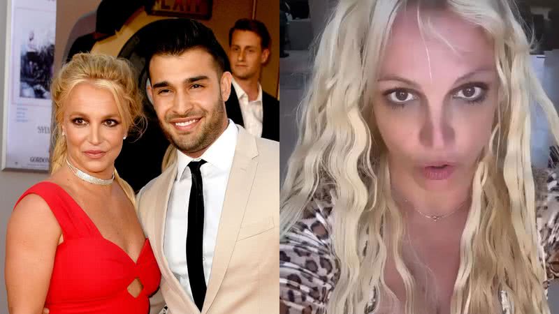 Britney Spears e Sam Asghari - Getty Images - Reprodução / Instagram