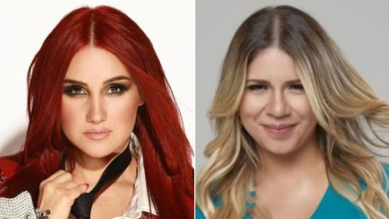 Dulce Maria e Marília Mendonça fizeram parceria em espanhol - Fotos: Uriel Santana/Divulgação