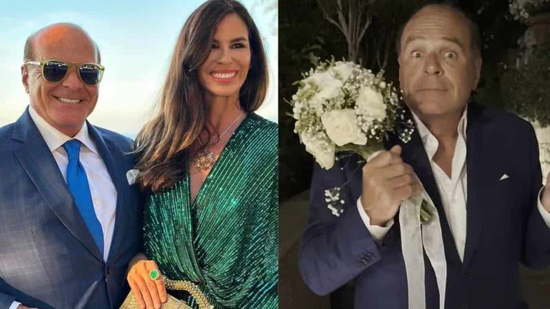 Marcelo de Carvalho pega buquê em casamento na Itália - Reprodução/Instagram