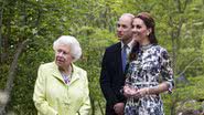 Rainha Elizabeth II, príncipe William e Kate Middleton - Foto: Getty Images