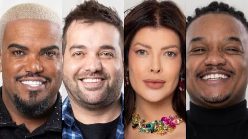 Montagem de fotos de Tonzão Chagas, Darlan Cunha, Jaquelline Grohalski e Sander Mecca; peões foram indicados para a roça em A Fazenda 15 - Foto: Divulgação/RecordTV